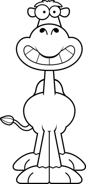 Feliz camelo dos desenhos animados — Vetor de Stock