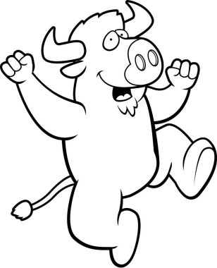 Çizgi film Buffalo atlama