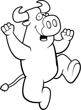 Çizgi film boğa atlama