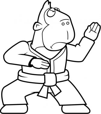 Çizgi film Karate maymun