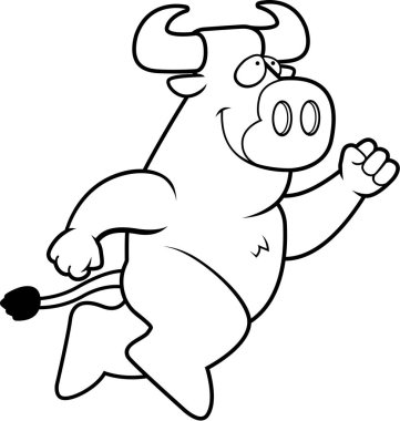 Çizgi film boğa atlama