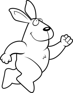 karikatür tavşan atlama