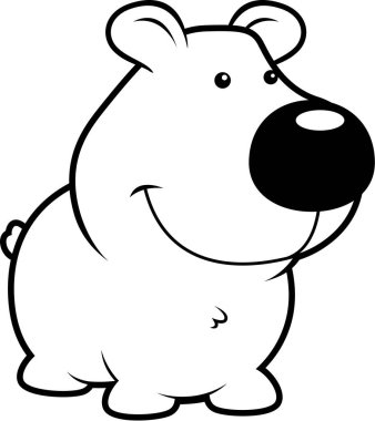 çizgi film ayı gülümseyen