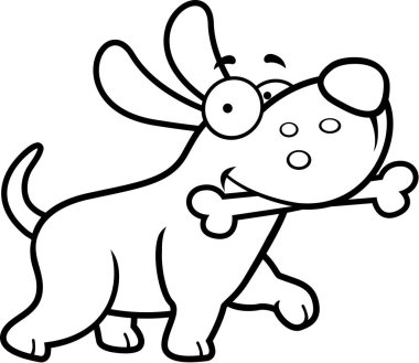 karikatür köpek kemiği