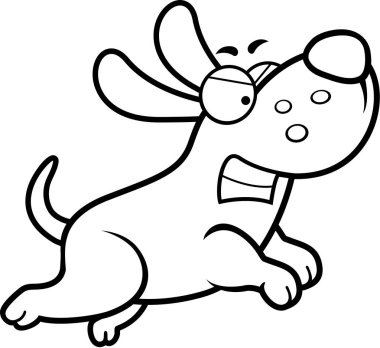 karikatür kızgın köpek
