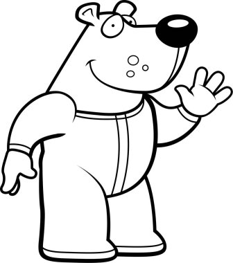 Çizgi film ayı pijama