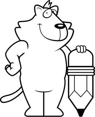 Karikatür kedi kalem