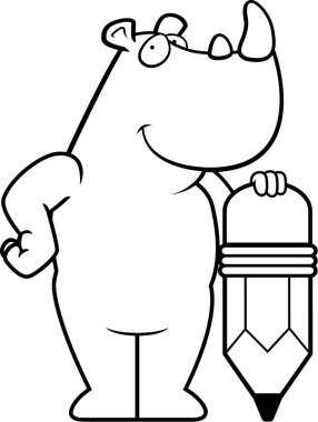 Çizgi film Rhino kalem