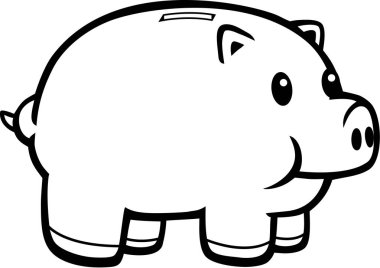 Çizgi film kumbarası.