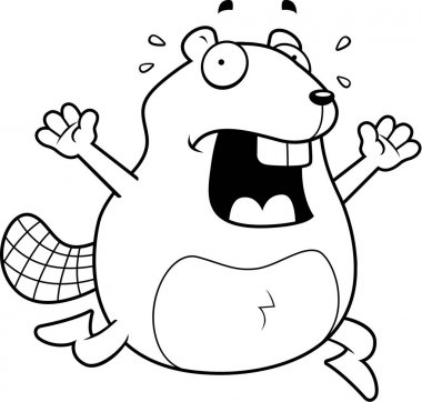 Çizgi film kunduz panik