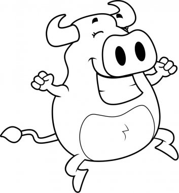 Çizgi film boğa atlama