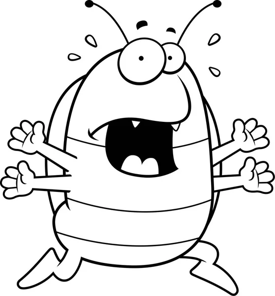 Pílula dos desenhos animados Bug Panic — Vetor de Stock