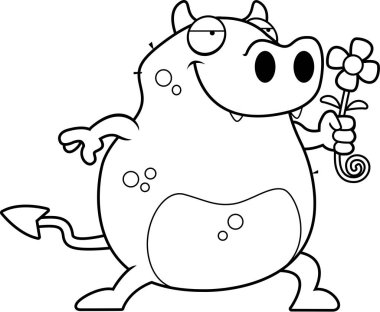 Çizgi film şeytan çiçek