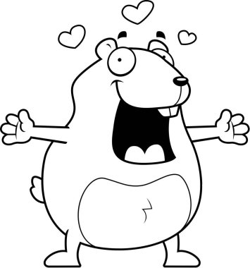 Çizgi film Hamster kucaklama