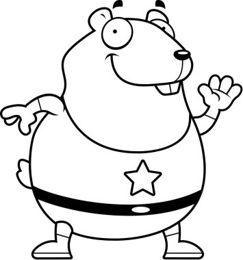 Çizgi film süper kahraman Hamster