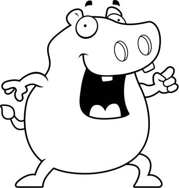 Çizgi film Hippo fikir
