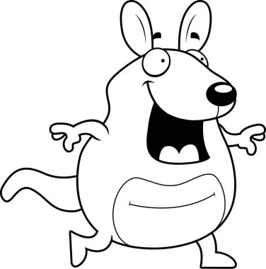 Çizgi film Wallaby yürüyüş