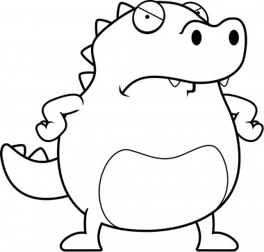 Çizgi film kızgın kertenkele