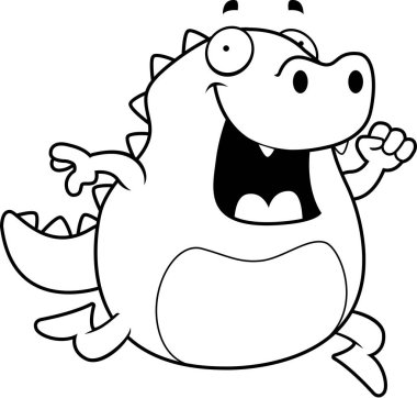 Çizgi film kertenkele çalışan