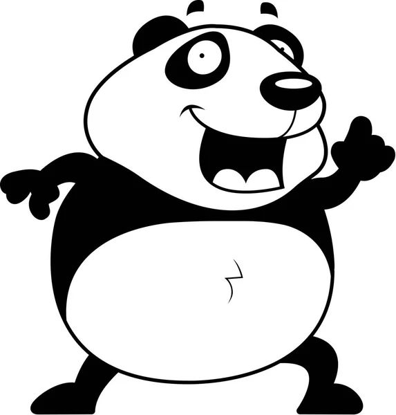 Cartoni animati Panda Idea — Vettoriale Stock