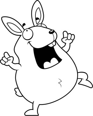 Dans karikatür tavşan