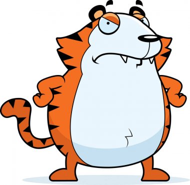 Kızgın çizgi film kaplan