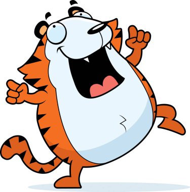 Dans çizgi film kaplan