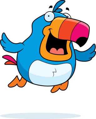 Çizgi film Toucan uçan