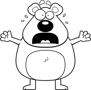 Çizgi film ayı panik