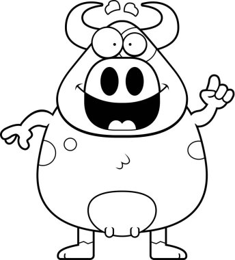 Karikatür inek fikir