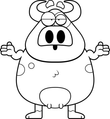 Karikatür inek karışık