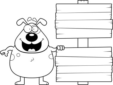 Çizgi film köpek işareti