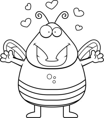 Çizgi film sinek kucaklama