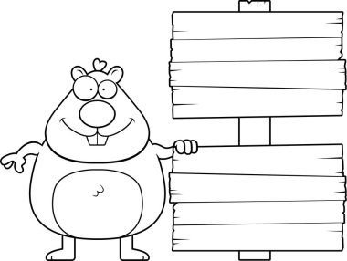 Çizgi film Hamster işareti