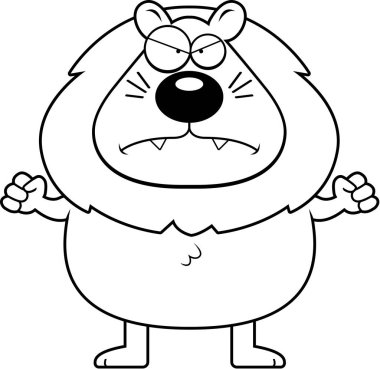 Çizgi film kızgın aslan