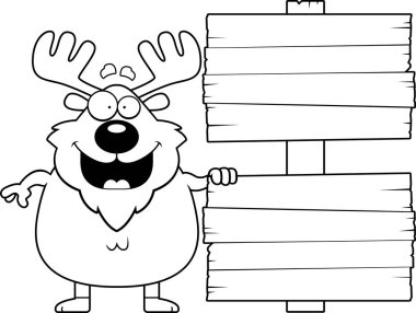 Çizgi film geyik işareti