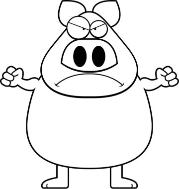 Çizgi film kızgın domuz