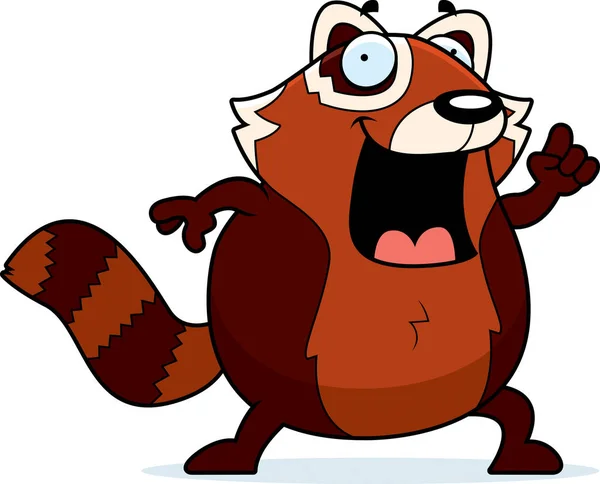 Çizgi film Red Panda fikir — Stok Vektör