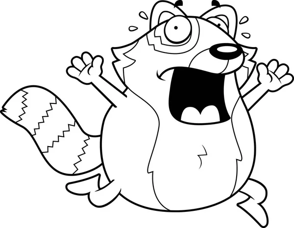 Desenhos animados Red Panda Panic — Vetor de Stock