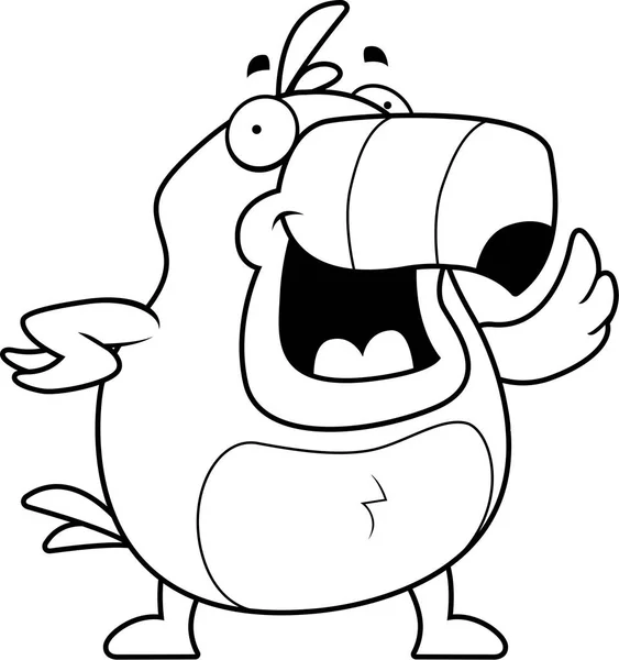 Cartoon Toucan ondeando — Archivo Imágenes Vectoriales