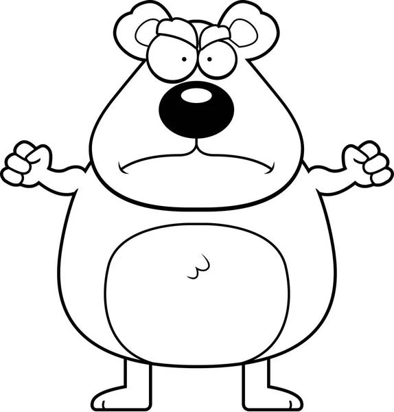 Karikatur wütender Bär — Stockvektor