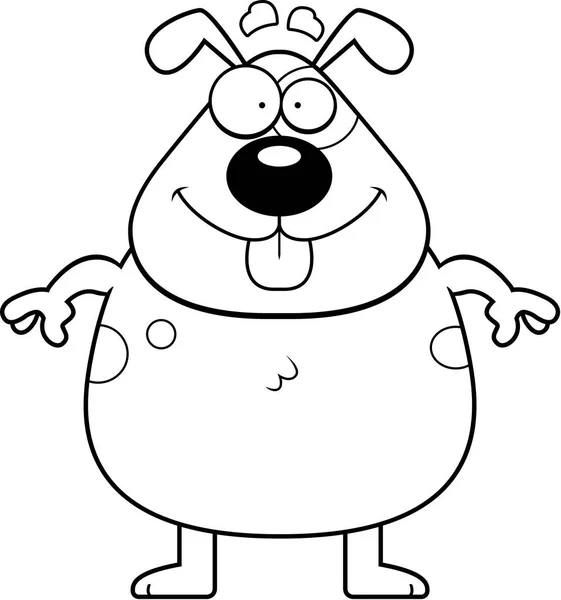 Cartoon Hund lächelnd — Stockvektor