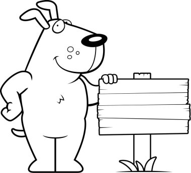 Çizgi film köpek işareti