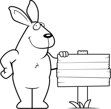 Karikatür tavşan işareti