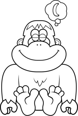 Çizgi film Bigfoot rüya