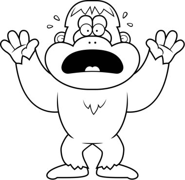 Çizgi film Bigfoot panik