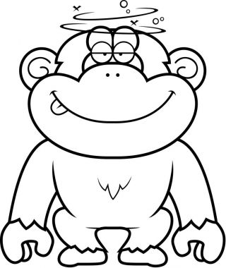 Çizgi film aptal şempanze