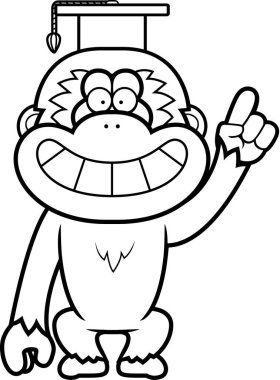 Çizgi film Gibbon Profesör