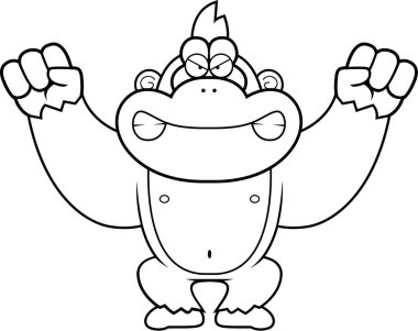 kızgın karikatür goril