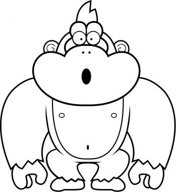 Çizgi film goril sürpriz